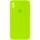 Чохол Silicone Case Square Full Camera Protective (AA) для Apple iPhone X / XS (5.8") Салатовий / Neon green