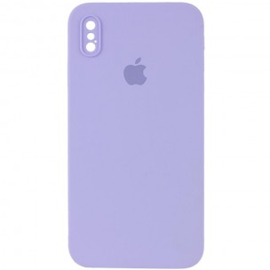 Чехол Silicone Case Square Full Camera Protective (AA) для Apple iPhone XS (5.8