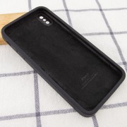 Чохол для iPhone XS Silicone Case Square Full Camera Protective (AA) (Чорний/Black)