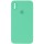 Чохол Silicone Case Square Full Camera Protective (AA) для Apple iPhone X / XS (5.8") Зелений / Spearmint