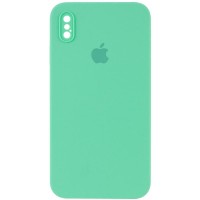 Чехол Silicone Case Square Full Camera Protective (AA) для Apple iPhone XS (5.8