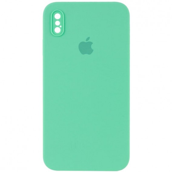 Чехол Silicone Case Square Full Camera Protective (AA) для Apple iPhone XS (5.8"")