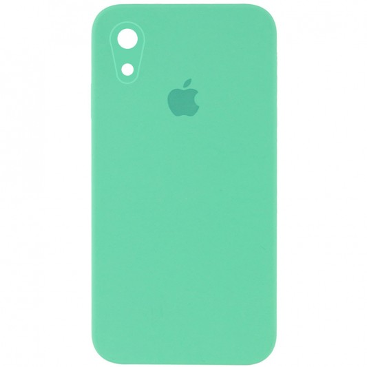 Чохол Silicone Case Square Full Camera Protective (AA) для Apple iPhone XR (6.1") Зелений / Spearmint