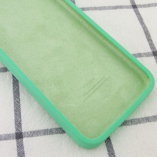 Чохол Silicone Case Square Full Camera Protective (AA) для Apple iPhone XR (6.1") Зелений / Spearmint - зображення 1 