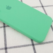 Чохол для iPhone XR Silicone Case Square Full Camera Protective (AA) (Зелений / Spearmint)