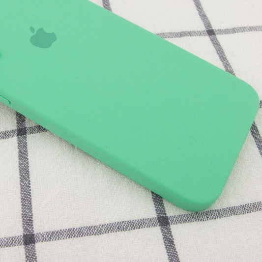 Чохол Silicone Case Square Full Camera Protective (AA) для Apple iPhone XR (6.1") Зелений / Spearmint - зображення 3 