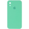 Чохол для iPhone XR Silicone Case Square Full Camera Protective (AA) (Зелений / Spearmint)