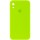 Чохол Silicone Case Square Full Camera Protective (AA) для Apple iPhone XR (6.1") Салатовий / Neon green