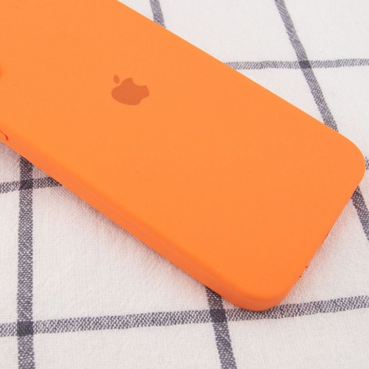Чохол Silicone Case Square Full Camera Protective (AA) для Apple iPhone 11 Pro (5.8") Помаранчевий / Papaya - зображення 1 