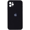 Чохол Silicone Case Square Full Camera Protective (AA) Apple iPhone 11 Pro (5.8"") (Чорний / Black)