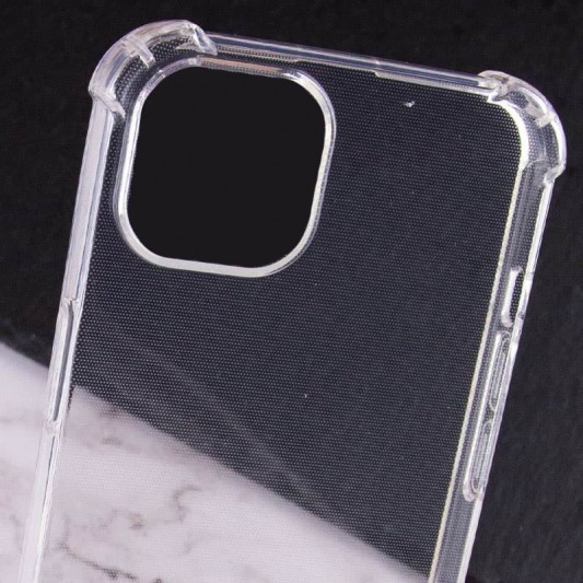 TPU чехол GETMAN Ease logo усиленные углы для Apple iPhone 13 (6.1") Бесцветный (прозрачный) - изображение 5