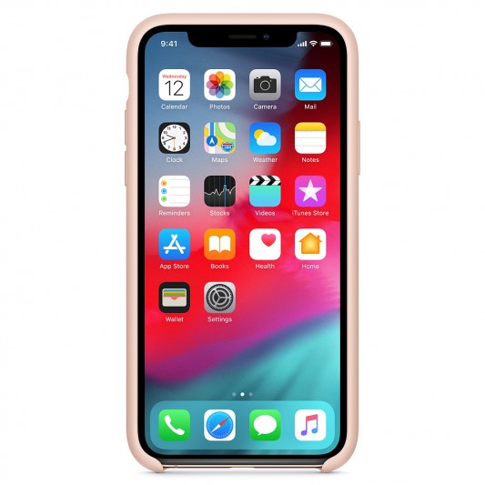Чехол Silicone Case without Logo (AA) для Apple iPhone XS Max (6.5") Розовый / Pink Sand - изображение 1