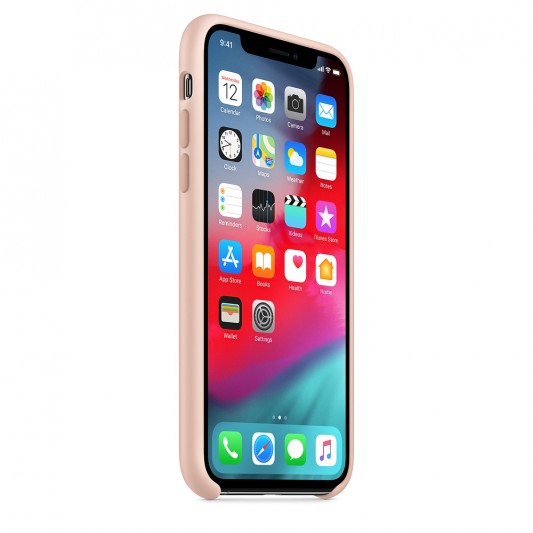 Чехол Silicone Case without Logo (AA) для Apple iPhone XS Max (6.5") Розовый / Pink Sand - изображение 2
