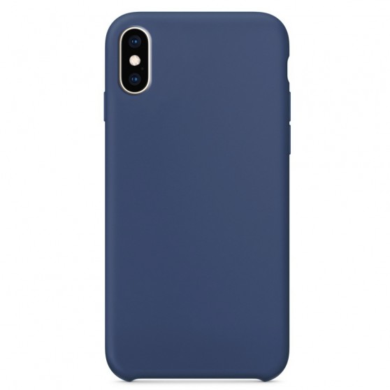 Чехол Silicone Case without Logo (AA) для Apple iPhone XS Max (6.5") Синий /  Blue Cobalt