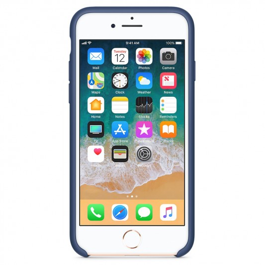Чехол Silicone Case without Logo (AA) для Apple iPhone XS Max (6.5") Синий /  Blue Cobalt - изображение 1