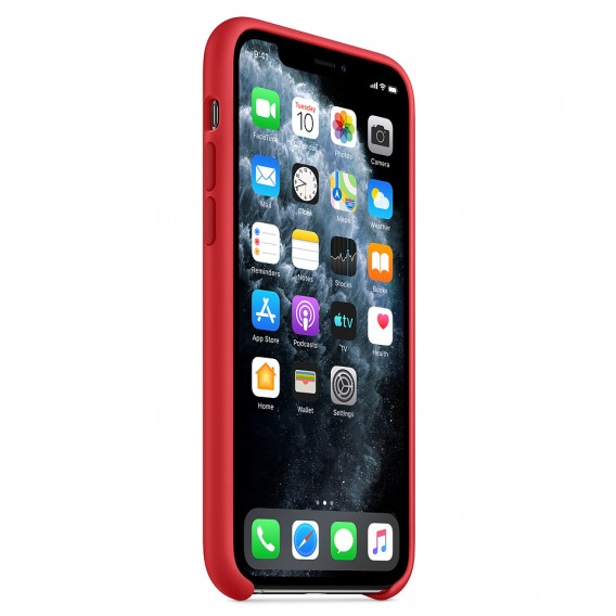 Чохол для iPhone 11 Pro (5.8") Silicone Case without Logo (AA) (Червоний / Red)