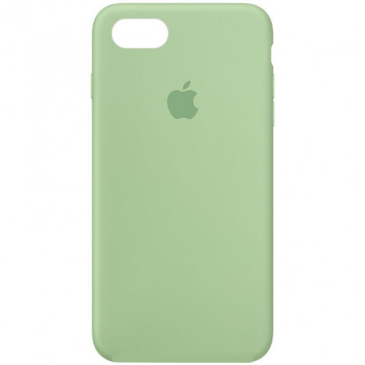 Чехол Silicone Case Full Protective (AA) для Apple iPhone SE (2020) Зеленый / Pistachio