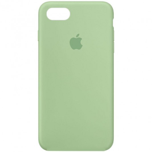 Чохол Silicone Case Full Protective (AA) для Apple iPhone SE (2020) Зелений / Pistachio