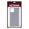 TPU чохол для iPhone 12 Pro Max GETMAN Ease logo посилені кути (Сірий (прозорий))