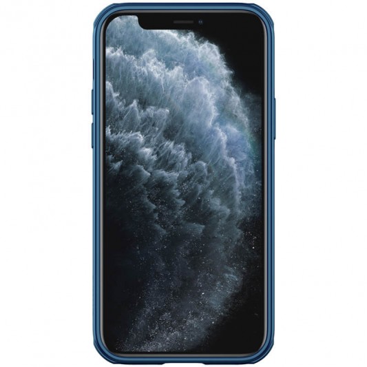 Карбонова накладка Nillkin Camshield (шторка на камеру) для Apple iPhone 13 Pro Max (6.7") Синій / Blue - зображення 1 