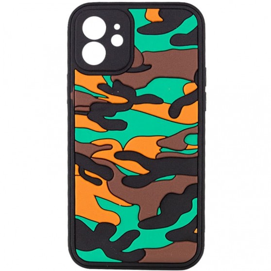 Чохол для iPhone 12 TPU+PC Army Collection (Коричневий)