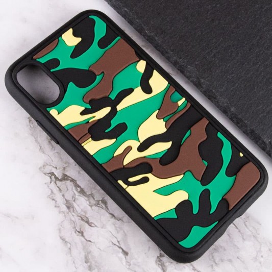 Чехол TPU+PC Army Collection для Apple iPhone XS Max (6.5") Зеленый - изображение 2
