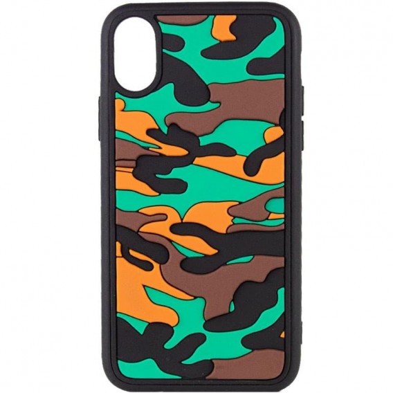 Чохол для iPhone XS Max - TPU+PC Army Collection (Коричневий)