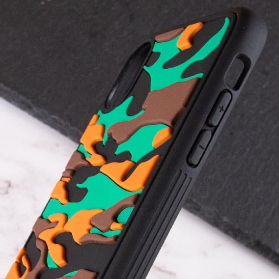 Чохол для iPhone XS Max - TPU+PC Army Collection (Коричневий)