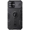 Бронированный чехол для iPhone 12 Pro Max - Nillkin CamShield Armor (шторка на камеру) (Черный)