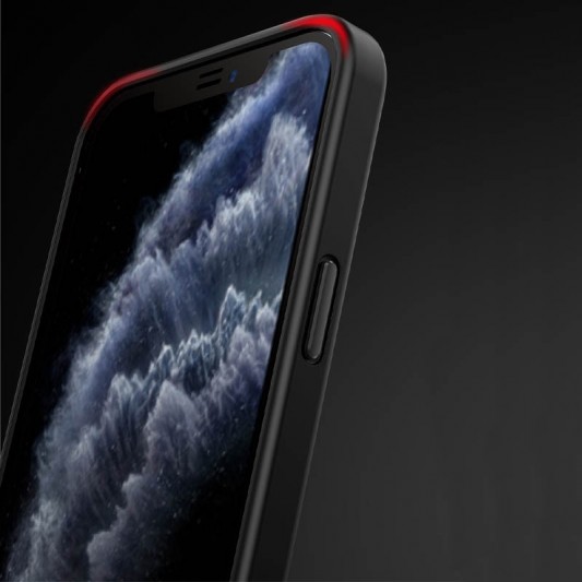 TPU+PC чохол Metal Buttons для Apple iPhone 12 Pro / 12 (6.1") Чорний - зображення 3 