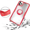 TPU+PC чохол для iPhone 13 Pro Deen CrystalRing for Magnet (opp) (Безбарвний/Червоний)