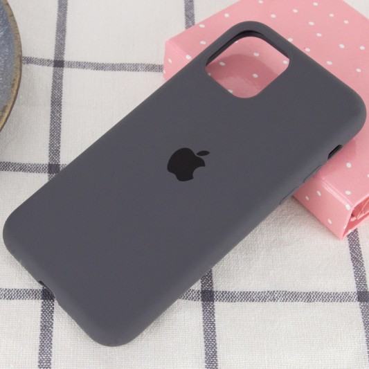 Чохол Silicone Case Full Protective (AA) для Apple iPhone 11 (6.1") Сірий / Dark Gray - зображення 1 