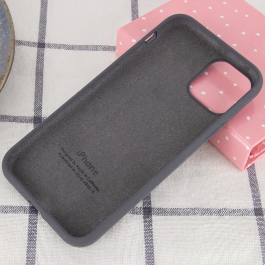 Чохол Silicone Case Full Protective (AA) для Apple iPhone 11 (6.1") Сірий / Dark Gray - зображення 2 