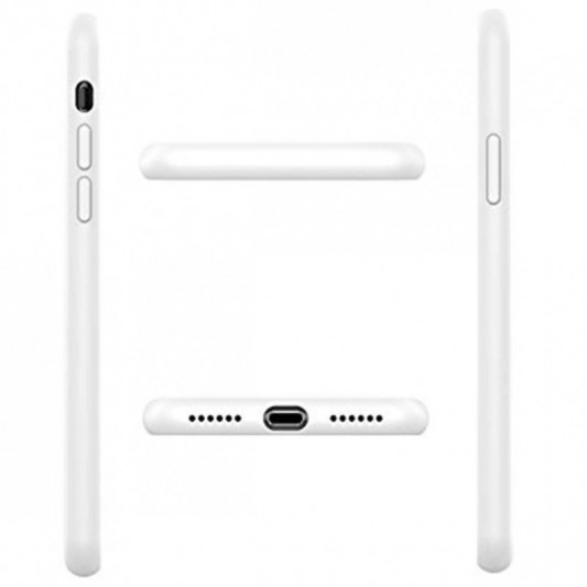 Чехол Silicone Case Full Protective (AA) для Apple iPhone XR (6.1") Белый / White - изображение 2