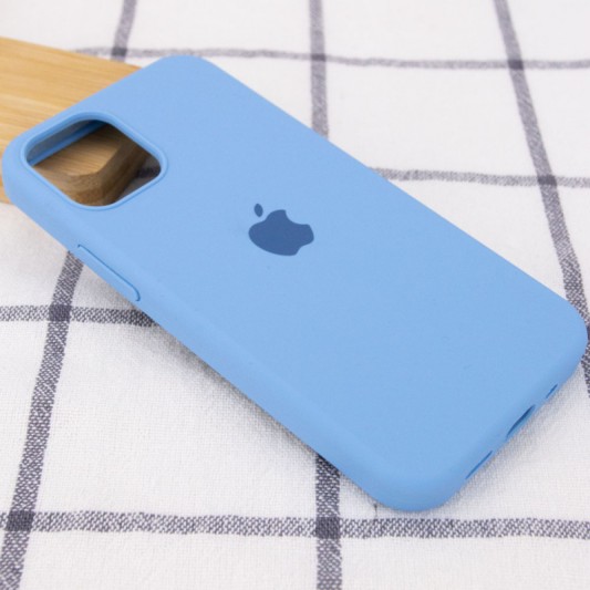 Чохол Silicone Case Full Protective (AA) для Apple iPhone 13 Pro Max (6.7") Блакитний / Cornflower - зображення 1 