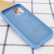 Чохол для iPhone 13 Pro Max Silicone Case Full Protective (AA) (Блакитний / Cornflower)