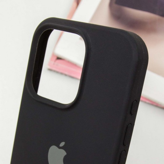 Чохол Silicone Case Full Protective (AA) для Apple iPhone 13 Pro Max (6.7") Чорний / Black - зображення 3 