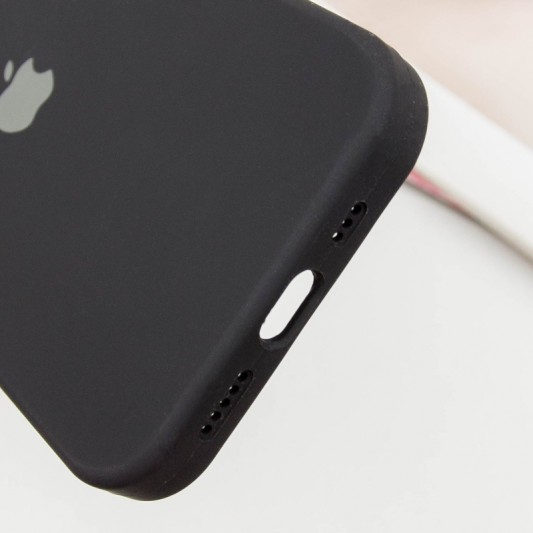 Чохол Silicone Case Full Protective (AA) для Apple iPhone 13 Pro Max (6.7") Чорний / Black - зображення 4 