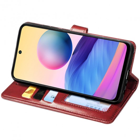 Шкіряний чохол-книжка GETMAN Gallant (PU) для Xiaomi Redmi 10 Червоний - зображення 1 