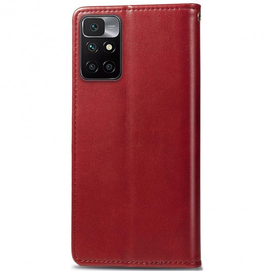 Шкіряний чохол-книжка GETMAN Gallant (PU) для Xiaomi Redmi 10 Червоний - зображення 2 