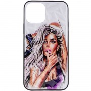 TPU+PC чехол Prisma Ladies для Apple iPhone 13 (6.1") Purple