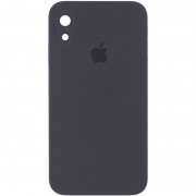 Чохол Silicone Case Square Full Camera Protective (AA) для Apple iPhone XR (6.1"") (Сірий / Dark Gray)