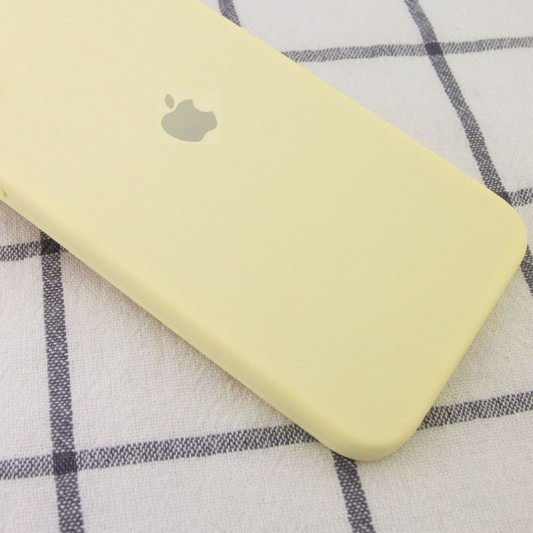 Чохол Silicone Case Square Full Camera Protective (AA) для Apple iPhone 11 Pro (5.8") Жовтий / Mellow Yellow - зображення 1 
