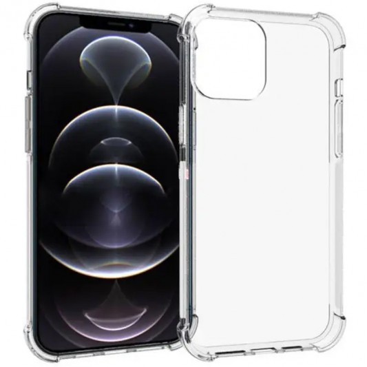 TPU чехол GETMAN Ease logo усиленные углы для Apple iPhone 13 mini (5.4") Бесцветный (прозрачный) - изображение 3