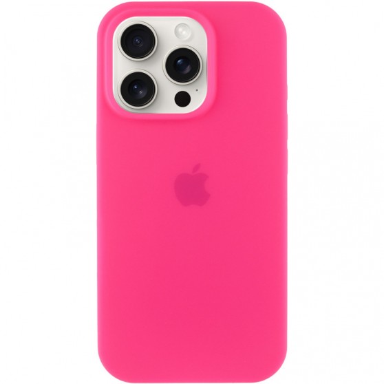 Чехол Silicone Case Full Protective (AA) для Apple iPhone 13 Pro Max (6.7") Розовый / Barbie pink