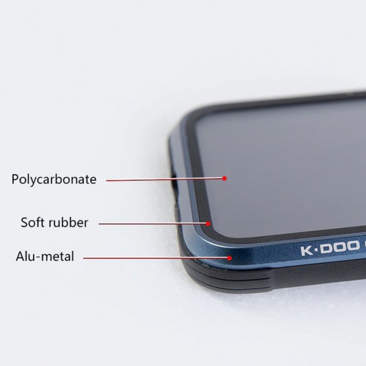 Чохол PC+TPU+Metal K-DOO Ares для Apple iPhone 13 Pro (6.1") Синій - зображення 1 