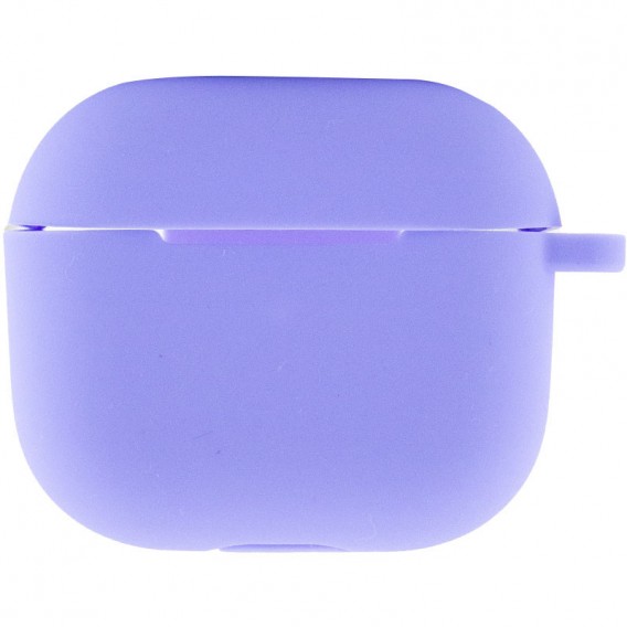 Силіконовий футляр для навушників AirPods 3 (Бузковий / Dasheen)