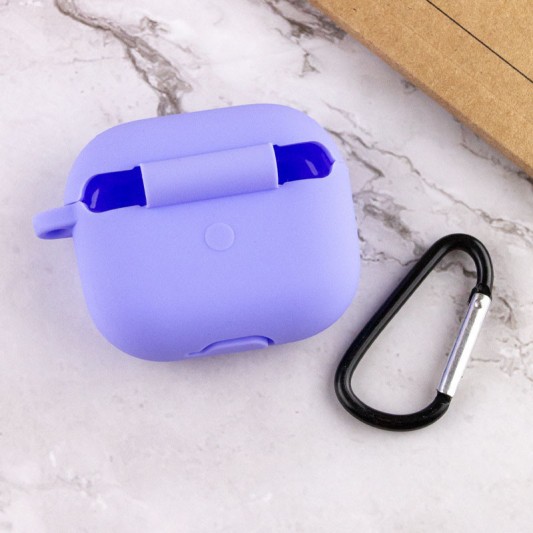 Силиконовый футляр для наушников AirPods 3 Сиреневый / Dasheen - изображение 3