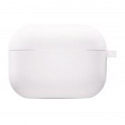 Силіконовий футляр з мікрофіброю для навушників Airpods 3 Білий / White
