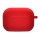 Силіконовий футляр з мікрофіброю для навушників Airpods 3 Червоний / Red